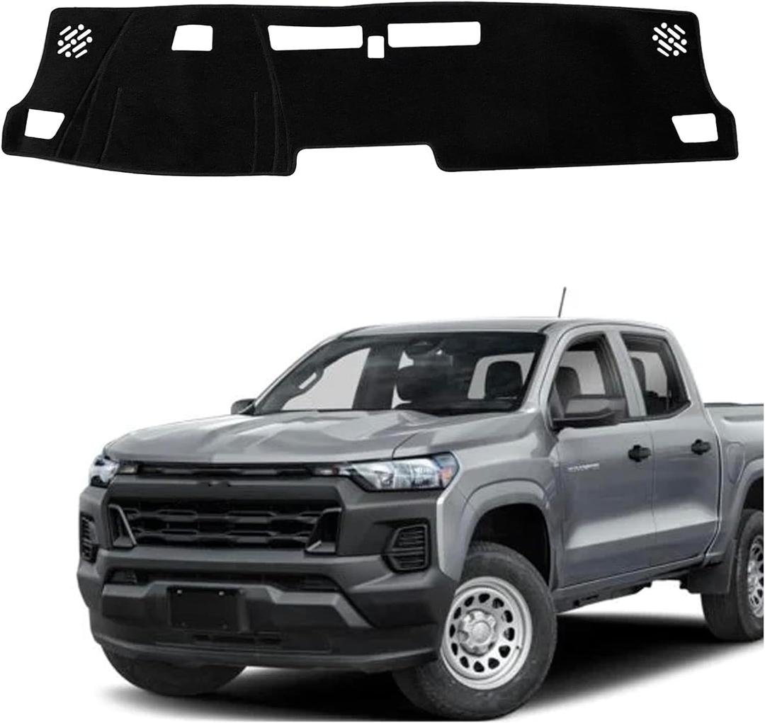 Dash Mat Cover Interior Dashboard Protector pad for Chevrolet Colorado (WL/LT/Trail Boss/Z71/ZR2) 2023 2024 2025 2026 Dashboard Mat Cover Pad Carpet Protector