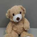 Plush Teddy Bear Cute Stuffed Animal Bear with Bow Plush Toys 13.8 Inches (Khaki)