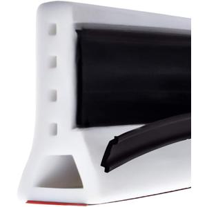 Duzzy 98 Inch Collapsible Shower Water Dam Shower Stopper Barrier and Retention System and Keeps Water Inside Threshold Dry and Wet Separation Suitable for Bathroom and Kitchen