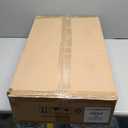 VVW 21.6 Inch Bamboo Shower Bench Seat Chair Stool with Arms for Inside Shower, Heavy Duty Spa Bath Chair with 2 Movable Hooks, Non-Slip Feet for Bathroom Accessories (Black)