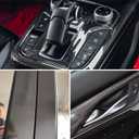 6D Carbon Fiber Vinyl Self Adhesive Film Wrap Roll Bubble Free Air Release Technology DIY Wrap Film for Motor Interior (1ft x 10ft, PVC)