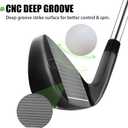 MAZEL Men Golf Iron Set (9PCS) Pitching Wedge,Sand Wedge with Steel Shafts for Right Handed Golfers, Style Name: 1 Iron
