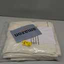 YoungsTex Ivory White Linen Curtains 63 Inch Length for Living Room, Semi Sheer Window Drapes Light Filtering Textured with Rod Pocket Back Tab for Bedroom, 2 Panels, 42 X 63 Inch