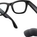 AI Smart Glasses with Camera, 8MP HD Camera Glasses, 1080P Video Recording Sunglasses, Real Time Translation, Voice Assistant, Open-Ear Audio for Travel, Meetings & Vlogging