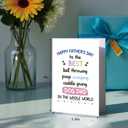 6 x Supoeguk Humor Father's Day Card for Men, Funny Fathers Day Gift for Him, Happy Father's Day Cards, You're A Great Dad