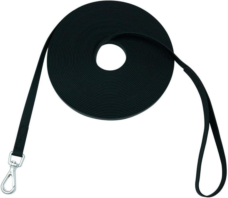 Waterproof Dog Training Leash  Heavy Duty Recall Long Lead for Large Medium Small Dogs (15FT, Black)