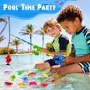 CozyBomB Magnetic Fishing Toys Game Set for Kids | Water Table Bathtub Kiddie Pool Party Pole Rod Net, Outdoor Plastic Floating Fish, Toddler Bath Color Ocean Sea Animals Birthday Gift Age 3-5 6 4-8