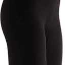 HUE womens High Waisted Body Shaper Shorts Shapewear for Women Tummy Control, Butt Lifting, Thigh Slimmer Shorts (Large, Black)