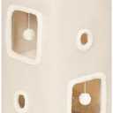 Cat Beds for Indoor Cats, Cat House 2-Story, Cat Condo with Stable Frame and Large Scratch Pad, 24'' Durable Cat Cube Playhouse with Dangling Balls, Perfect for Multiple Pets