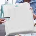 Maitys 100 Pcs 24"x24" Large White Plastic Bags with Handles Merchandise Shopping Bags for Small Business, Retail, Boutique Stores, Gifts