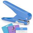 Imlike Handheld Badge Slot Hole Punch: Slot Puncher for PVC ID Card, Business Card, Name Tag and Luggage Tag, 19/32" x 5/32" Hole, All Metal Construction