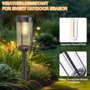 EXCMARK 16 Pack Outdoor Solar Lights Waterproof for Yard Garden Walkway Pathway Lawn Decorative Contemporary Landscape Lighting. (Warm White Light, 16)