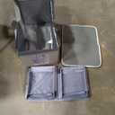 Bedsure Weatherproof Outdoor Cat House-Extra Wide Insulated Feral Cat Shelter with Raised Base in Winter, Waterproof Outside Pet Hideout for Stray Kitty, 22.5x12.5x13.25inches, Grey, Unheated