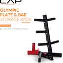 Cap Barbell Olympic Plate Tree Storage Rack