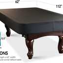Heavy Duty Leatherette Billiard Pool Table Cover, Waterproof & Tearproof Covers for Pool Table Fitted (9 Feet/ Black)