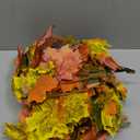 DearHouse 2 Pack Fall Garland Maple Leaf, 5.9Ft/Piece Hanging Vine Garland Artificial Autumn Foliage Garland Thanksgiving Decor for Home Wedding Fireplace Party Christmas (Light Green)
