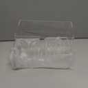 Mumufy 2 Pcs Paper Napkins Holder Fold Paper Towel Dispenser Height 2.75 Inch Acrylic Multifold Towel Dispenser for Guest Z Fold Disposable Countertop Holder Small Size(Clear)