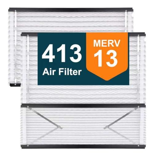 413 Replacement Filter Compatible with AprilAire Whole House Air Purifiers MERV 13, 1410, 1610, 2410, 2416, 3410 4400, 16x25x4 Furnace Filter (Pack of 3)