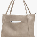 Large Tote Bag for Women Work with Zipper 16L Vegan Leather Ladies Travel Purses and Handbags