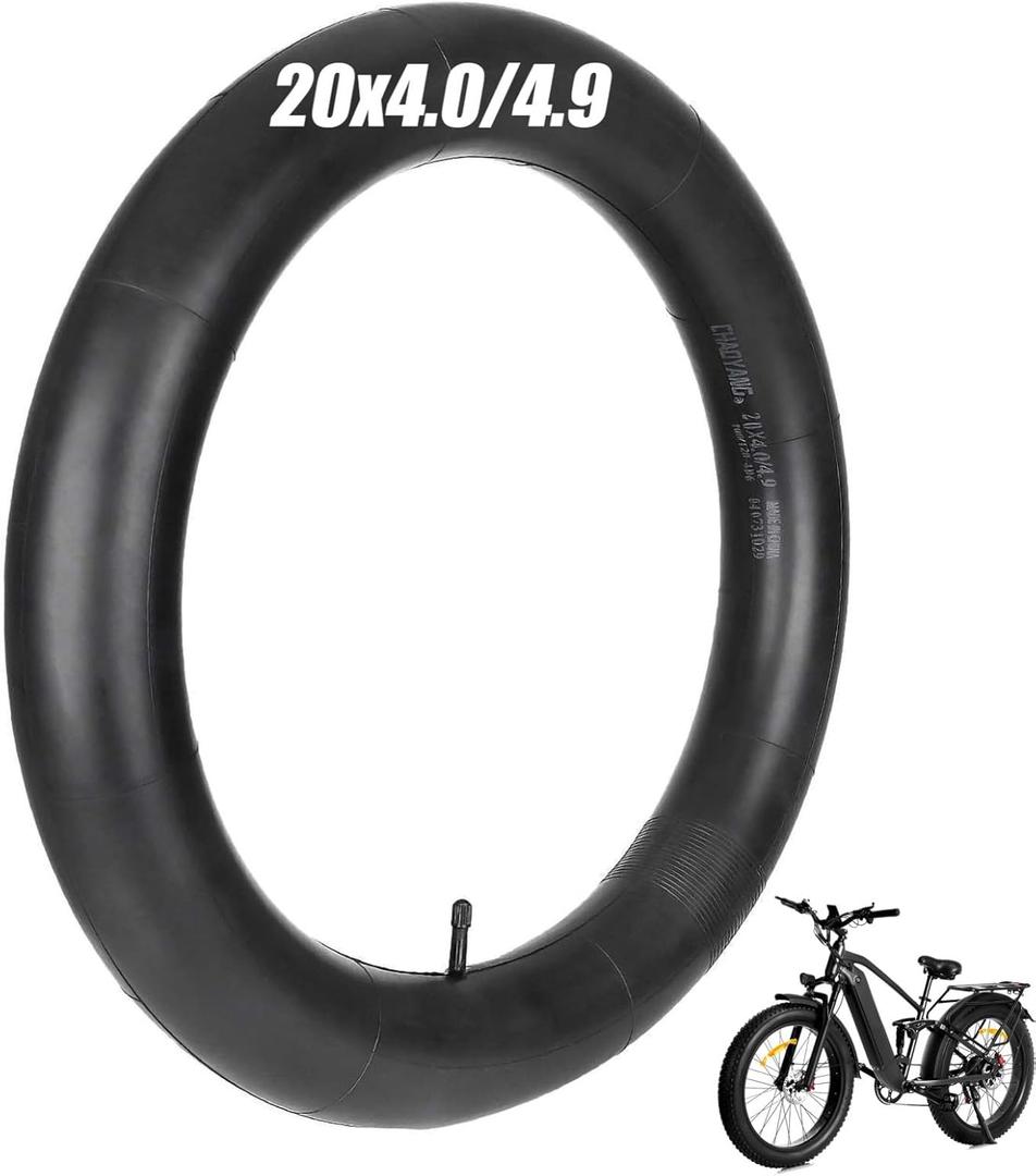 20x4.0/4.9 Fat Tire Bike Inner Tubes with AV 32mm Valve, 20x4.0/4.9 Premium Butyl Rubber Inner Tube for 20 inch Ebike Electric Bicycle for Road/MTB/Mountain/E Bike