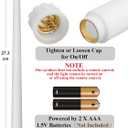 Retisee 30 Pcs 11 Inch Flameless Taper Candles LED Candles Bulk Battery Operated Taper Candle Flickering LED Candlesticks for Valentines Birthday Wedding Party Decor (Classic Style,White)