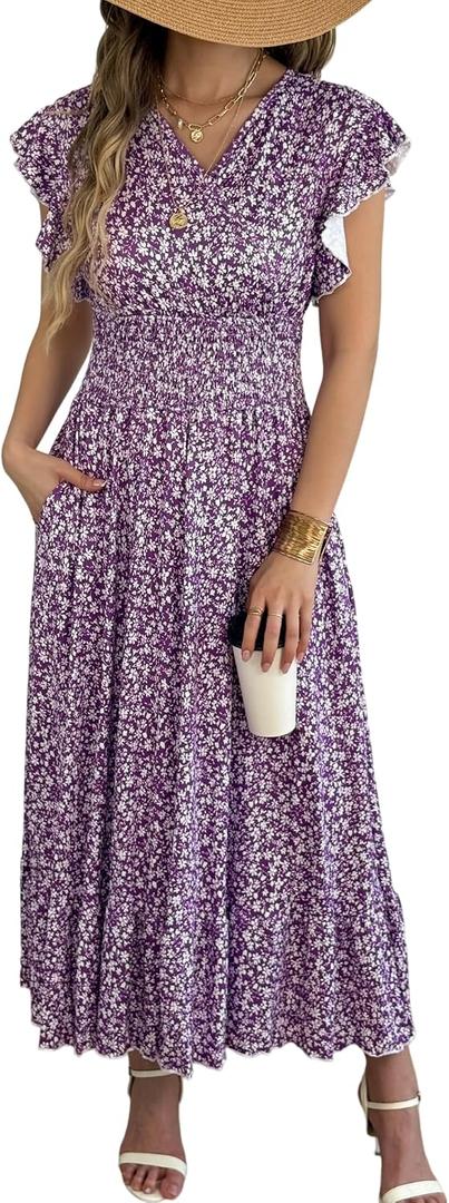 Casual Summer Maxi Dresses for Women (XL)