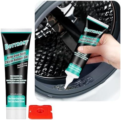 BOTTRONY Mold Stain Remover Gel, Home Stain Remover Gel, Washing Machine Cleaner, Household Cleaner for Refrigerator Strips, Grout Cleaners Best for Home Sink, Kitchen, Showers, 2Pack