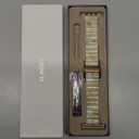 V.R.HOPE Apple Watch Band for Series 11/10/9/8/7 38mm 40mm 41mm 42mm Fashion Lightweight Resin Dressy Strap for Women Bracelet Compatible with iWatch Series 6/5/4/3/2/1/SE (Beige)