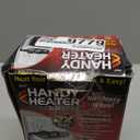 Ontel Handy Heater Turbo Wall Outlet Plug In Heater  Portable Indoor Ceramic Space Heater w/Adjustable Thermostat, 12-Hour Timer, Auto Shut Off, Quiet  Plug In Wall for Office, Bedroom, Camping