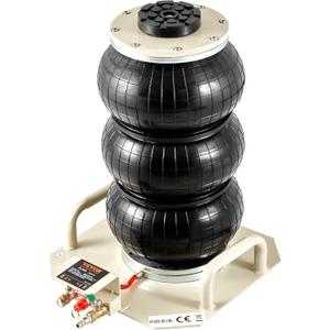 VEVOR Air Jack, 3 Ton/6600 lbs Triple Bag Air Jack, Airbag Jack with Six Steel Pipes, Lift up to 17.7 inch/450 mm, 3-5 s Fast Lifting Pneumatic Jack, with Side Handles for Car, Garage, Repair (White)