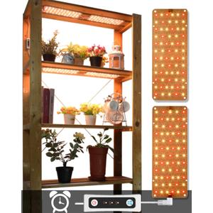 Grow Light, 20W Ultra-Thin LED Grow Lights for Indoor Plants Full Spectrum, 6/10/12H Timer Plant Light, 132 LEDs Under Cabinet Plant Growing Lamp Strip for Seedlings, Veg, Flowers (2pcs)