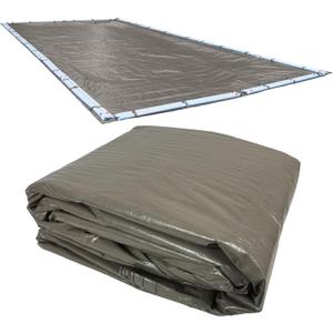 Robelle 16 x 36 ft Extra Heavy Duty Magnesium Pool Cover for Inground Pool | Magnesium Pool Cover, 5 ft Overlap (21 x 41ft Cover Size), Solid 10 x 10 Scrim, 2.91 oz/yd2, Style: 591636R