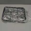 TeamFar Baking Sheet with Rack Set, 16 x 12 x 1 Nonstick Cookie Baking Pan Tray with Cooling Rack, for Baking/Roasting/Cooling, Healthy & Heavy-Duty, Easy Clean, Set of 4