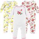 Hudson Baby Cotton Union Suit, 3 Pack Pants 3_6M
