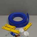 Flexible Race Track For Kids Starter Set - 20FT Flex Race Car Ramp Track with Strong Suction Cups, Rolls Up Portable DIY Racetrack Compatible with Hot Wheels & Diecast 1/64 Th Cars (Blue)