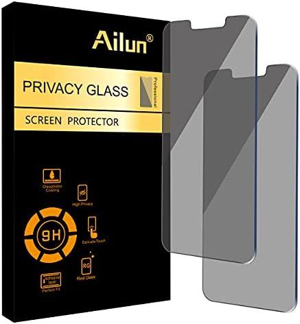 Ailun Privacy Screen Protector for iPhone 14 Plus/iPhone 13 Pro Max [6.7 Inch Display] 1 Pack Anti Spy Private Tempered Glass [2 Pack]