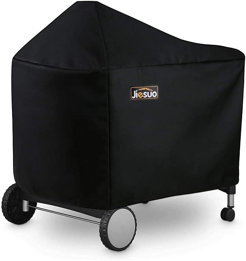 BBQ Grill Cover for Weber Performer Deluxe Charcoal: Heavy Duty Waterproof 22 Inch BBQ Cover for Weber Performer Charcoal Grills