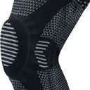 Knee Compression Knee Brace Patellar Knee Brace Sports Support Patella Brace Knee Brace Knee Ligaments Meniscus for Men Women - Football Volleyball Basketball Crossfit(Single) (Medium, Black)