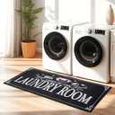 Laundry Room Rug Runner, 20'' x 50'' Non-Slip Quick Drying Comfort Floor Mat for Home Washer and Dryer, Kitchen, Bathroom Entryway