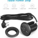 Desktop Power Grommet, 2 inch, USB C PD 20W Fast Charging Station, Desk Hole Recessed Power Outlet,ETL Listed (1, 6 FT Cable)