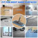 Microfiber Mops for Hardwood Floor Cleaning - BPAWA Flat Floor Mop with 4 Washable Pads for Laminate Wood Tile Vinyl Home Kitchen Bathroom - 59" Adjustable Handle