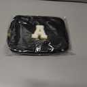 Belt Bag Crossbody Bags for Girls Women,Mothers Day Gifts for Mom from Daughter,Birthday Gifts for 8 9 10 11 12 13 Year Old Girl,Small Waist Packs Kids Fanny Pack,Initial White A,Black Bag