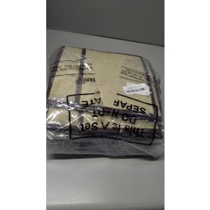 Nuogo 10 Pcs Gray Fabric Storage Bins with Lids Foldable Boxes Decorative Container Baskets for Organizing Clothes Closet Home Office Bedroom Toy, 10.2 x 7.5 x 6.3 In