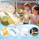 2 Pack Water Balloon Launcher Slingshots Large Summer Balloon Slingshots Outdoor Launcher Play Toy Portable Party Gift for Kid Adult Backyard Beach Pool Water Game(Black White)