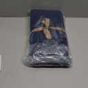 Premium Kitchen Towels (20x 28, 6 Pack) | Large Cotton Dish Towels | Flat & Terry Highly Absorbent Kitchen Linen Set with Hanging Loop | Navy Blue