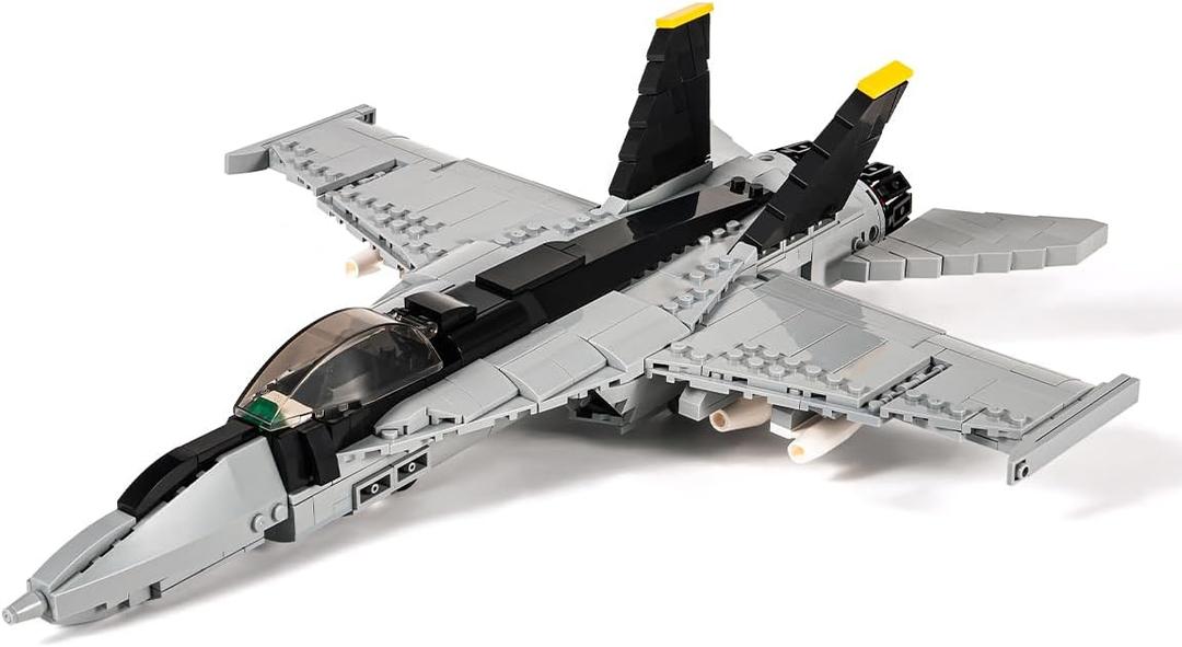 DAHONPA F-18 Bumblebee Fighter Military Army Airplane Building Bricks Set, 700+ Pieces Air-Force Build Blocks Toy, Gift for Kid and Adult