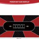 nuveti 79 x 40 Foldable Texas Poker Card Tabletop Layout Portable Anti-Slip Rubber Board Game Mat Smooth Premium Surface, Noise Reduction Poker Mat for Table, 79''X 40''X 2MM