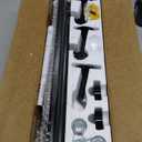 YaFex Heavy Duty Curtain Rods 32-90 Inch, 1 Inch Adjustable Black Curtain Rod for Windows, Long Window Treatment Rods with Aluminium Finials, Easy Installation