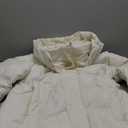 Girls Heavyweight Hooded Puffer Coat, Water-Resistant Size L, White 