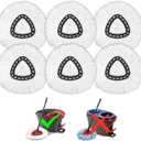Mop Replacement Heads for O-Ceda Mop Replace Head Easy Wring Spin Mop Heads Replacements, O-Cedar Microfiber Spin Mop Refills, Spin Mop Replacement Head (White-6-pack)